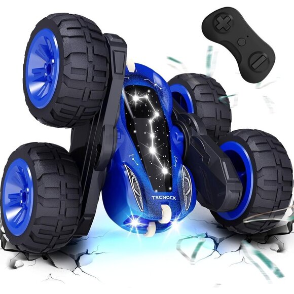 2.4GHz RC Car with USB-C Easy Charging 4WD Double Sided 360° Rotates and Flips